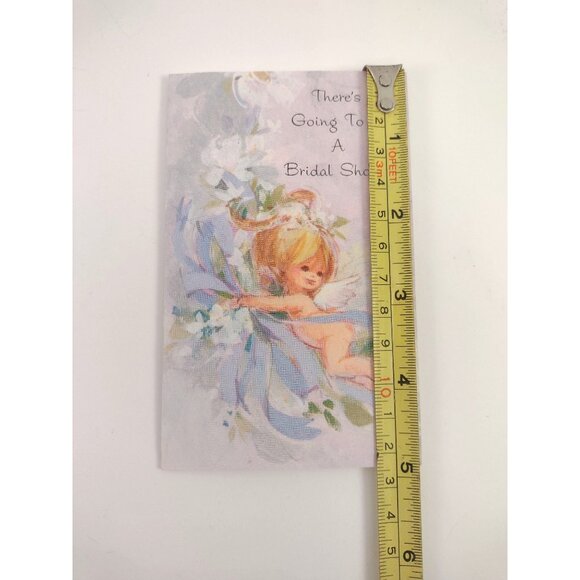 Vintage Bridal Shower Invitations Cherub Design Set Of 10 American Greetings NEW - Picture 5 of 6